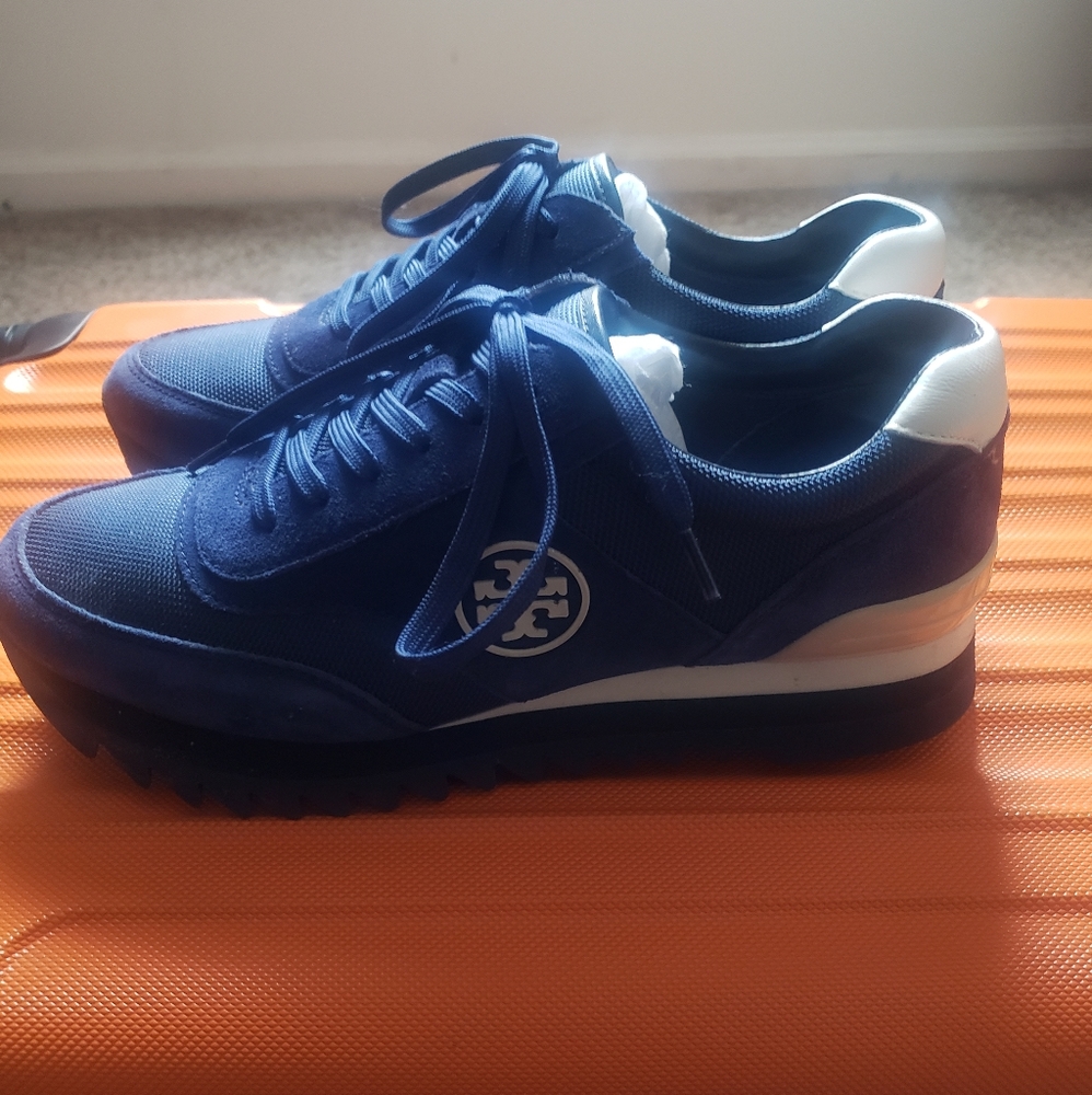 Tory Burch Sawtooth Logo Sneakers